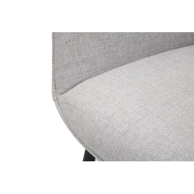 KRZESŁO VICENZA SZARE ZESTAW 2 SZT 58X63X85,5 cm